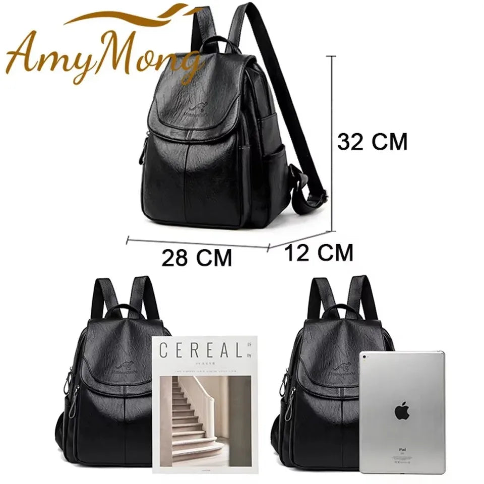 Großer Rucksack, Reise-Rucksäcke, Leder, für Damen NOOR08