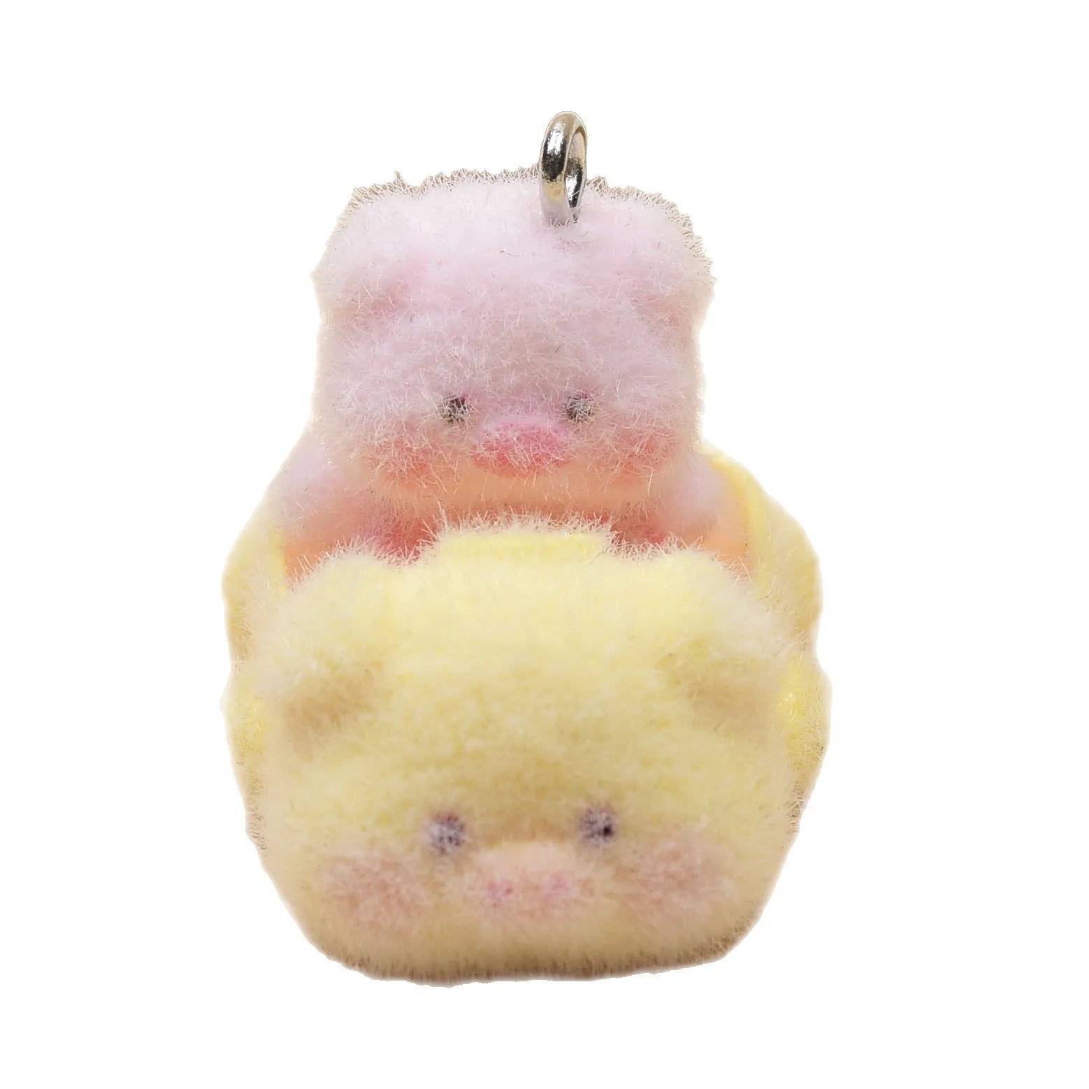 Plüsch Harz Tier Anhänger Schweinchen Schmuck NOOR08
