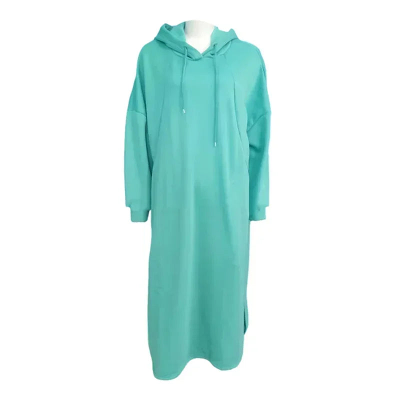 Langer Hoodie, Damen, Herbst/Winter, dicker Pullover NOOR08