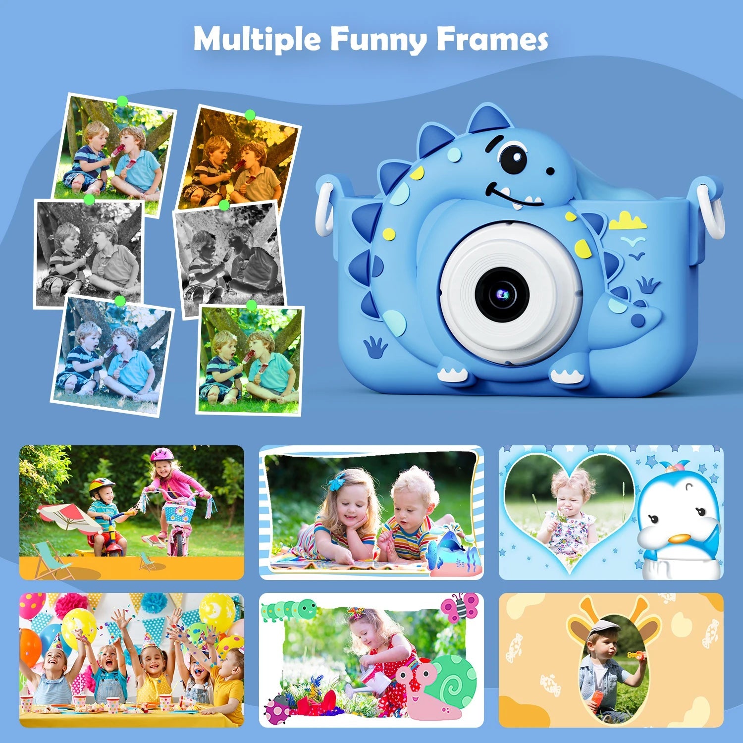 Kinderkamera 1080P HD – Digitale Spielzeugkamera mit 32GB Speicher NOOR08