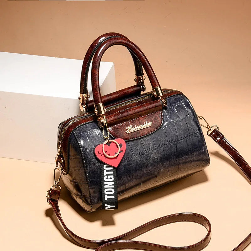 Luxus Damen Handtasche | Krokodil PU Leder Tote & Schultertasche NOOR08
