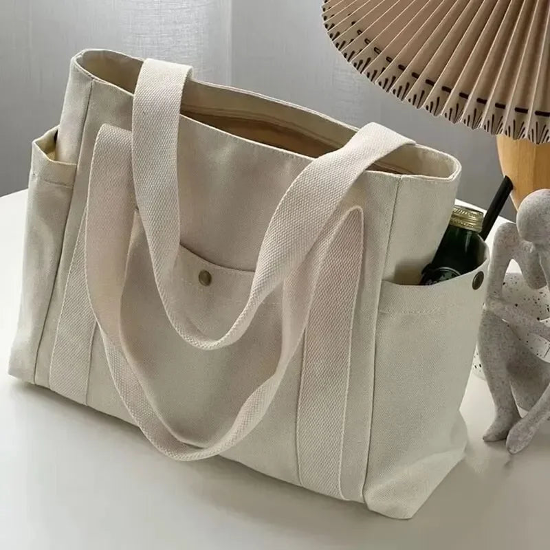 Große Canvas-Tragetasche, vielseitig, für Arbeit und Studium NOOR08