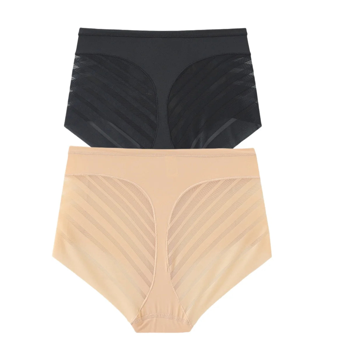 2er-Set: Eis-Seiden-Slip, Damen-Shapewear, hohe Taille NOOR08