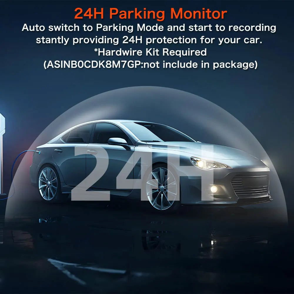 Mini Dashcam 4K mit G-Sensor | 24H Parkmodus & WLAN-Funktion NOOR08