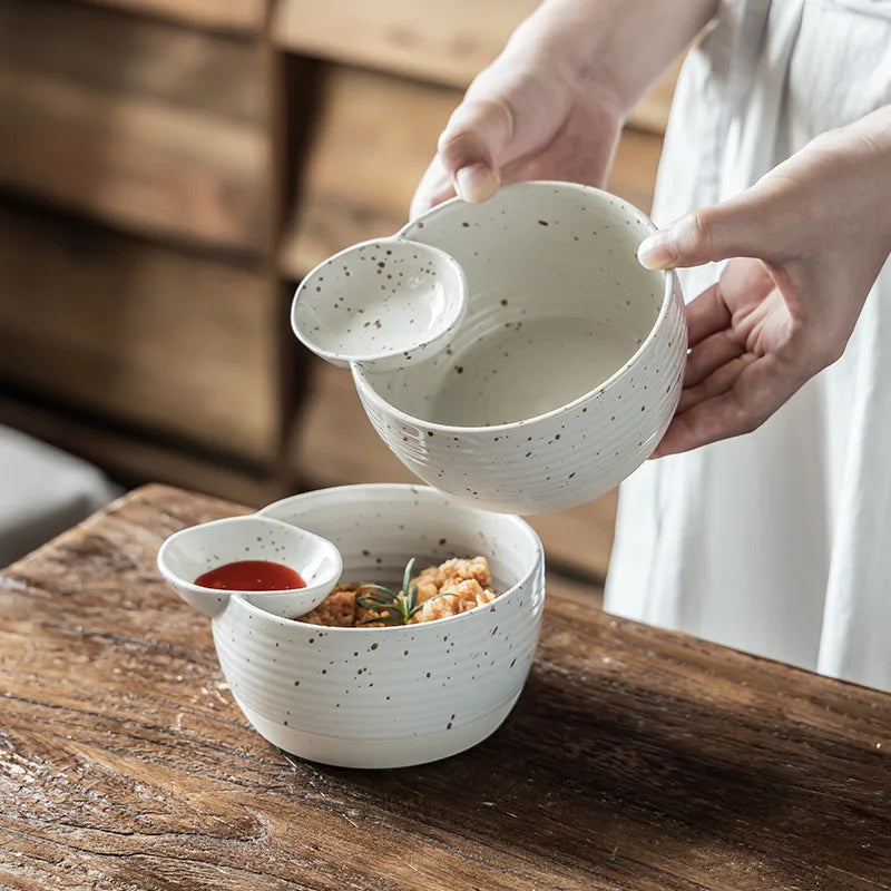 Grobe Keramik Dim Sum Schale – Japanische Retro Schüssel für Obst & Deko NOOR08