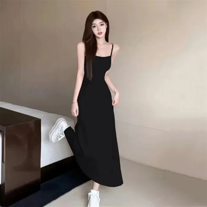 Sommerliches, elastisches Tank-Kleid für Damen, schulterfrei NOOR08