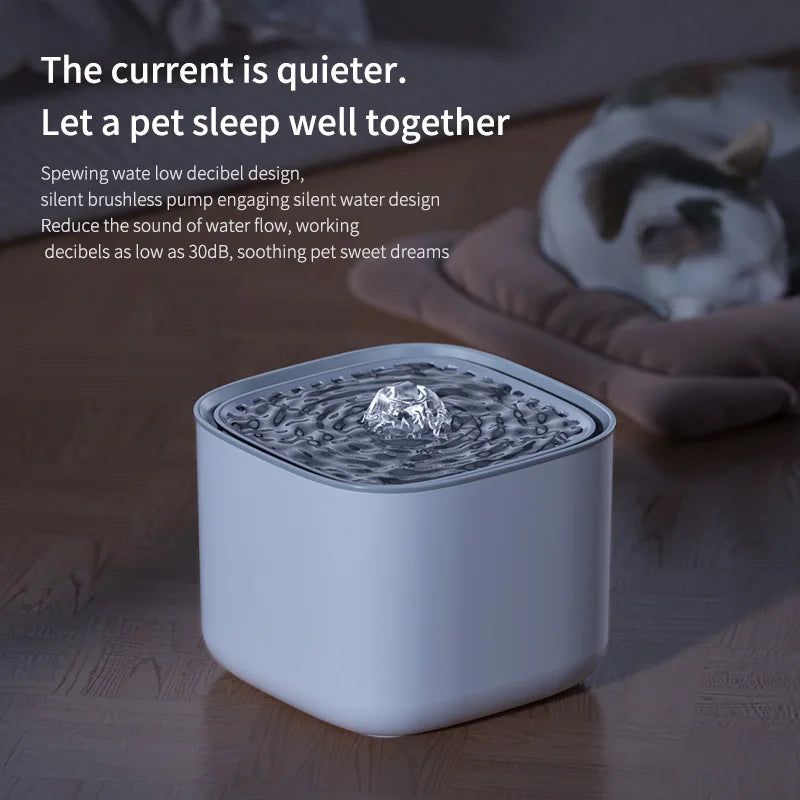 Automatischer Katzen-Trinkbrunnen 3L – Geräuscharm & USB-betrieben für frisches Wasser NOOR08