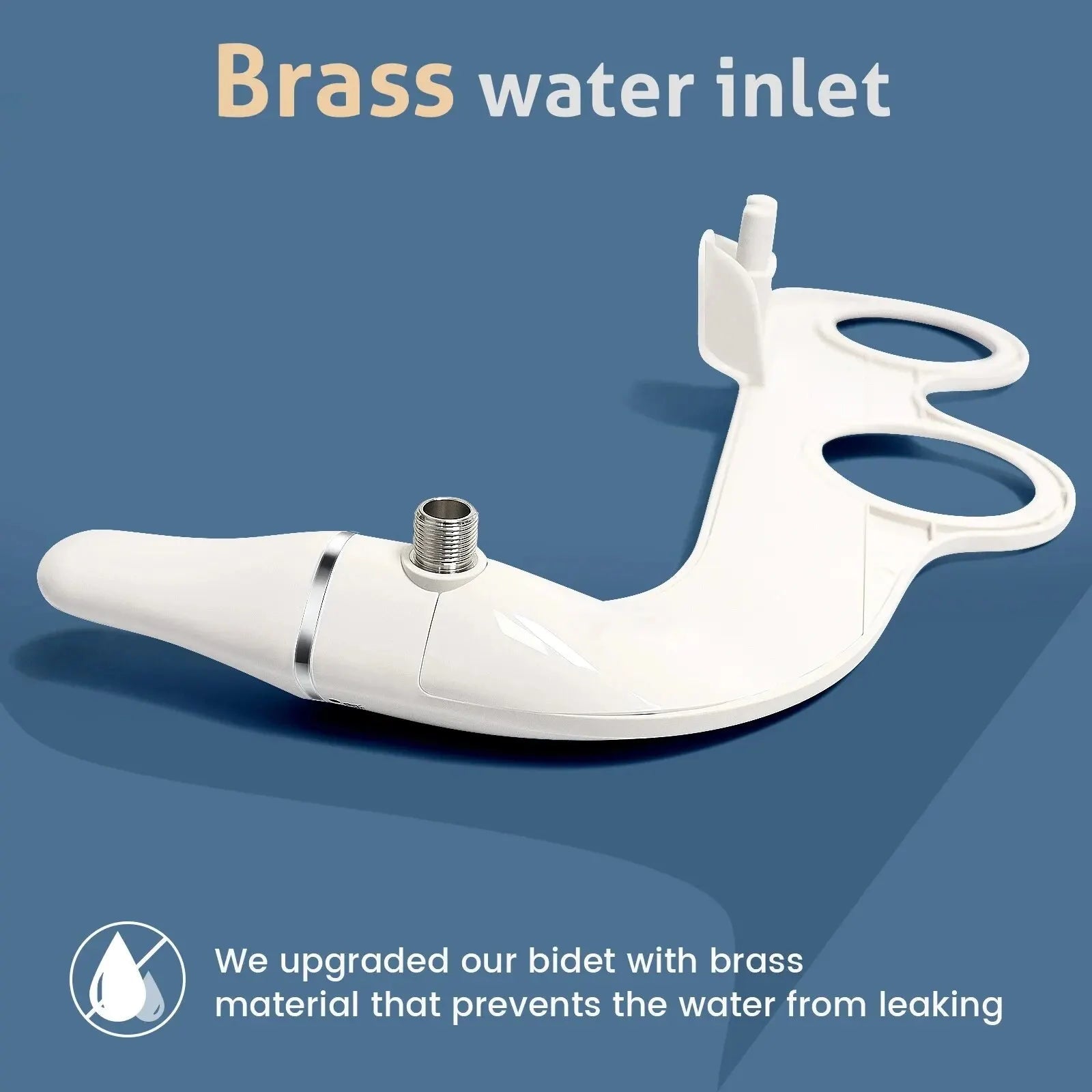 SAMODRA Ultra Slim Bidet-Aufsatz – Dual-Düse, Einstellbarer Wasserdruck, Nicht-elektrisch NOOR08