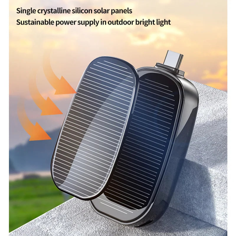 Solar Mini Powerbank Schlüsselanhänger, 1200mAh NOOR08