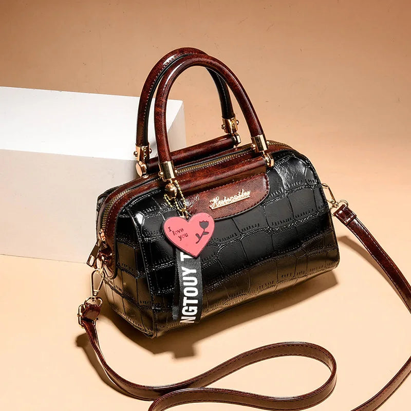 Luxus Damen Handtasche | Krokodil PU Leder Tote & Schultertasche NOOR08