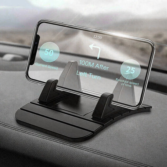 KFZ Anti-Rutsch Silikonmatte – Armaturenbrett Halterung für Handy & GPS | Universeller Gummi-Pad Ständer