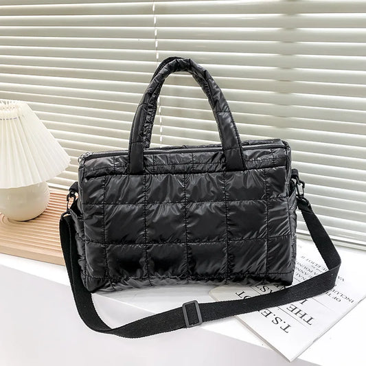 Damen Winter Tote | Stepp Nylon Schulter & Crossbody Handtasche
