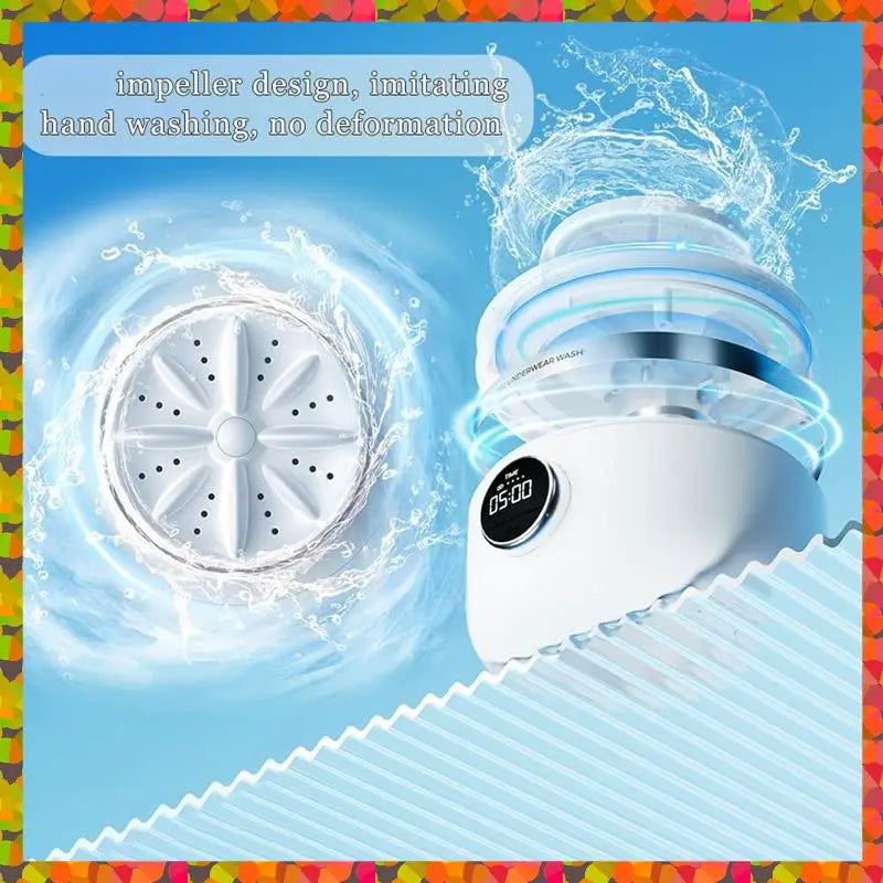 Tragbarer Unterwäsche-Wascher YE02 – Wiederaufladbare Mini-Waschmaschine für BHs & Socken NOOR08