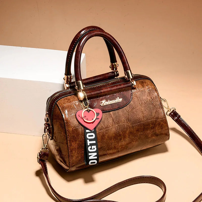 Luxus Damen Handtasche | Krokodil PU Leder Tote & Schultertasche NOOR08