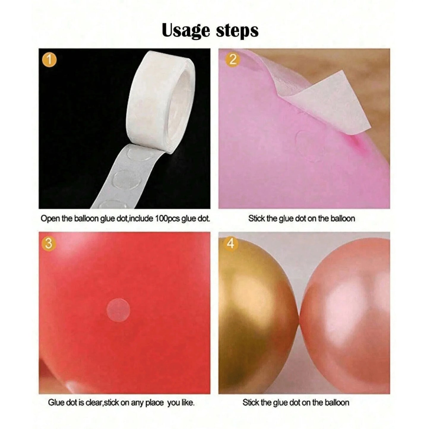1/3/5er Pack Ballonpumpe & Klebepunkte – Manuelle Luftpumpe für Hochzeit & Geburtstag Party Deko