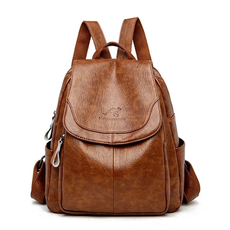 Großer Rucksack, Reise-Rucksäcke, Leder, für Damen NOOR08