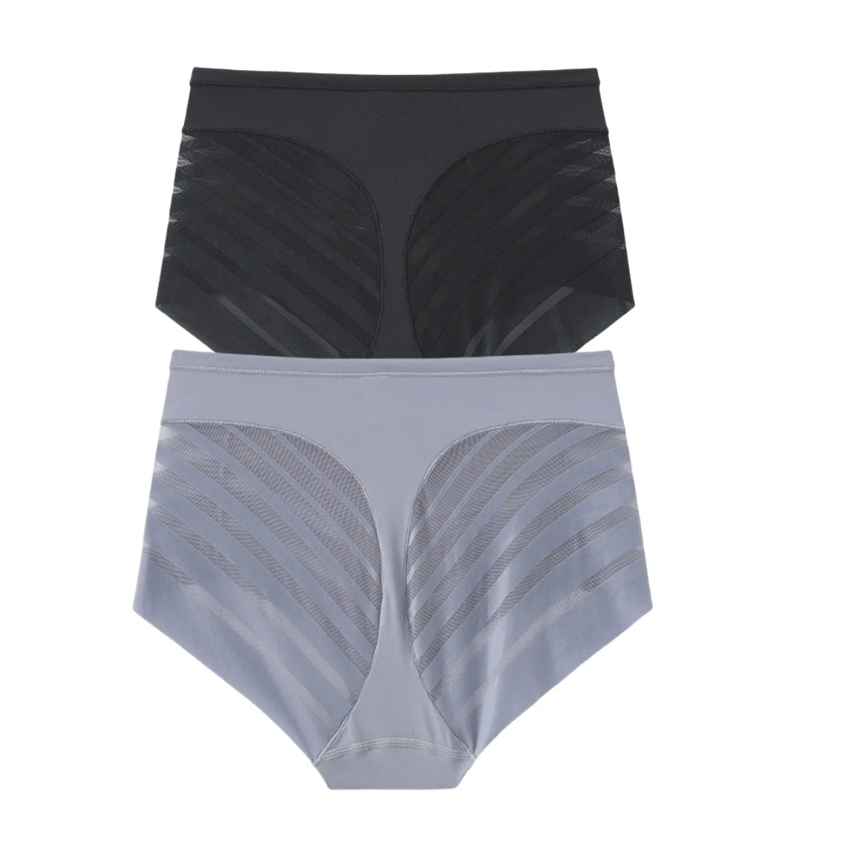 2er-Set: Eis-Seiden-Slip, Damen-Shapewear, hohe Taille NOOR08