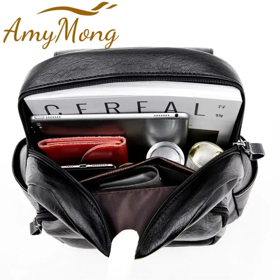 Großer Rucksack, Reise-Rucksäcke, Leder, für Damen NOOR08