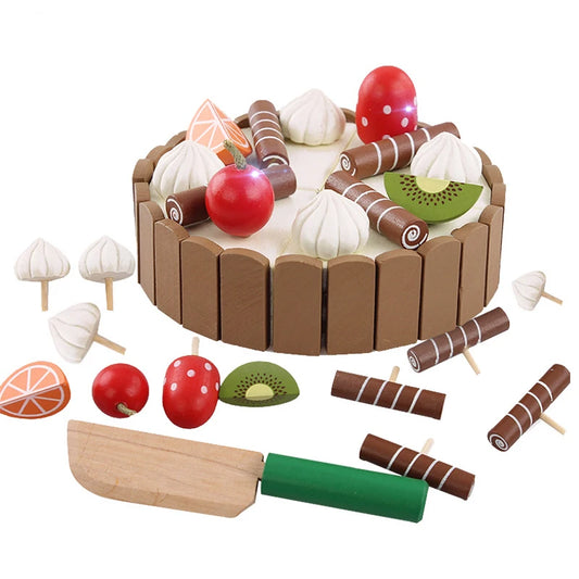 Kids' Wooden Cooking Toys: Educational Play Food Set for Baby & Toddler Birthdays