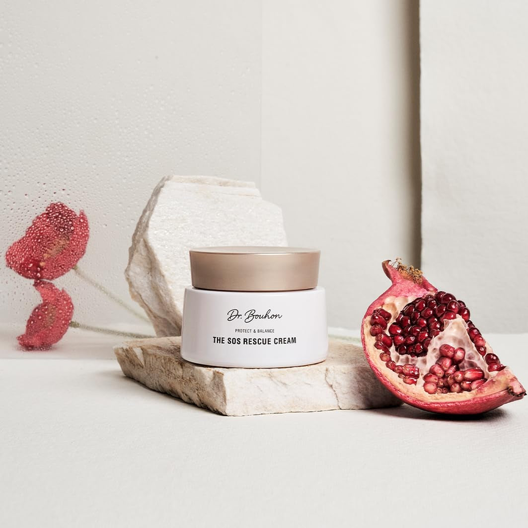 Dr. Bouhon - the SOS Rescue Cream (50Ml) - Anti-Aging Gesichtscreme Mit Phytoöstrogenen, Hyaluronsäure & Feminage™ - Regenerierend & Glättend - Ideal Für Gestresste Haut - Vegan