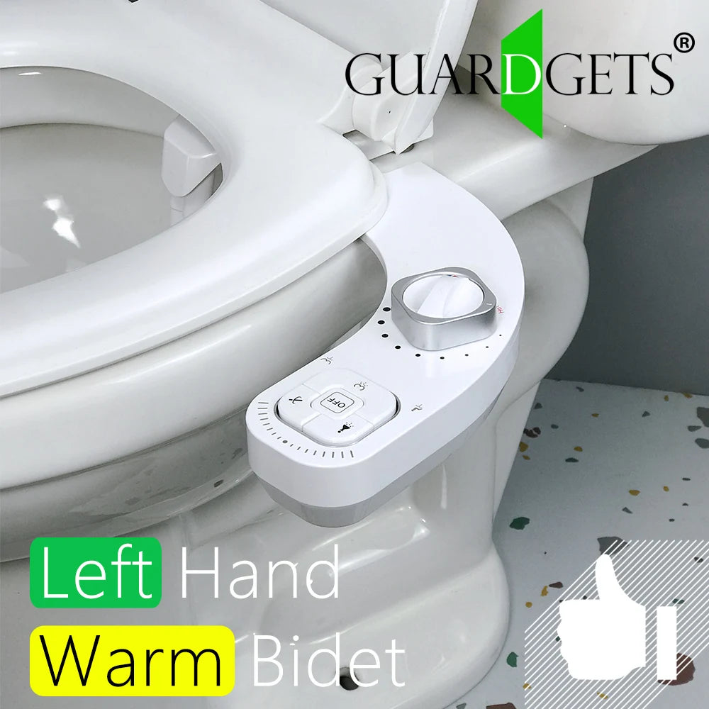 Bidetspray mit Warm- & Kaltwasserfunktion für WC – Selbstreinigend, Zwei Düsen, Einfache Installation