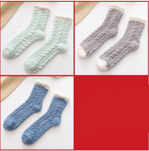 Flauschige Thermo-Socken für Damen | Warme Winter-Socken NOOR08