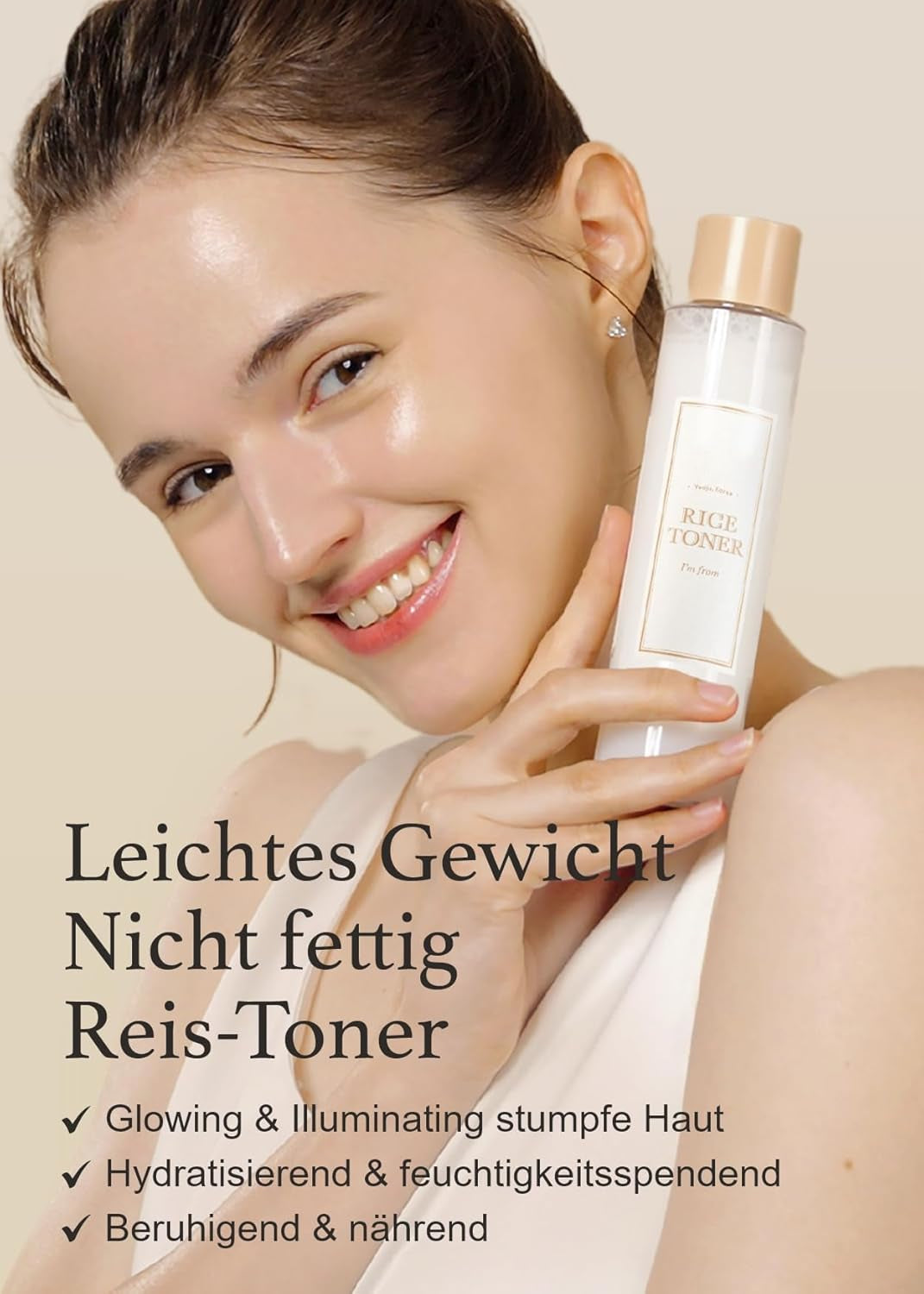 K-Beauty I'M FROM Rice Toner 150ml | Vegan & Calming Hydration for Sensitive Skin