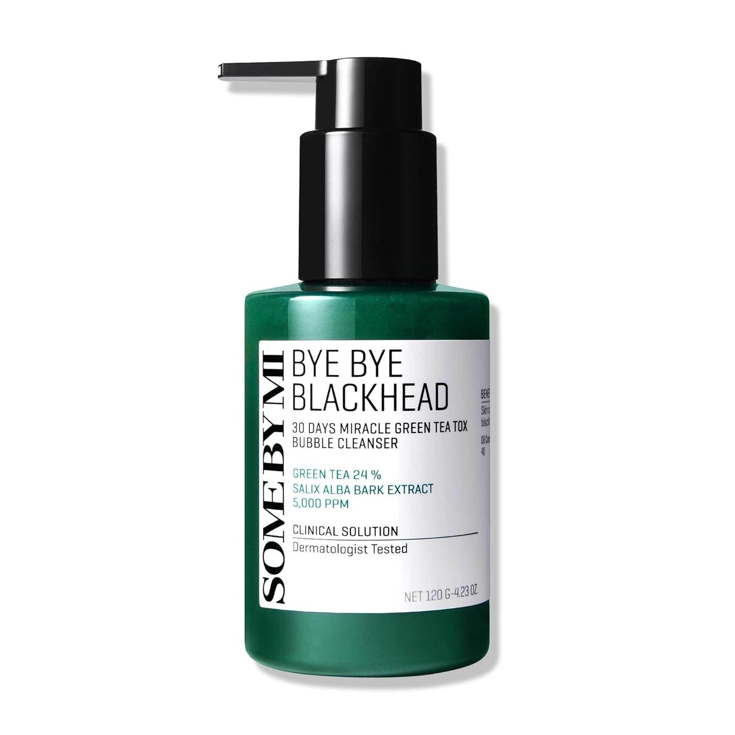 SOME by MI Bye Bye Blackhead 120G – Milde Blasenreinigung Mit Grüntee-Extrakt Zur Täglichen Gesichtsreinigung – Entfernt Mitesser & Überschüssigen Talg Sanft – Koreanische Hautpflege Für Reine Haut