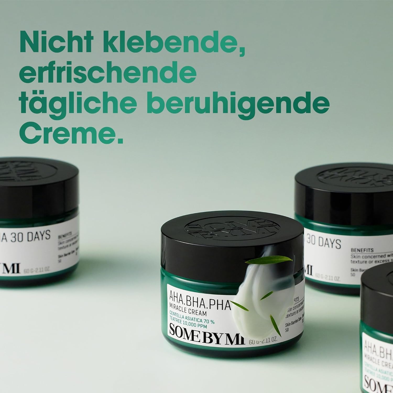 SOME by MI AHA BHA PHA 30 Days Miracle Cream – 60Ml – Milde Salicylsäure- & Centella-Creme Für Tägliche Beruhigung & Porenpflege – Koreanische Hautpflege