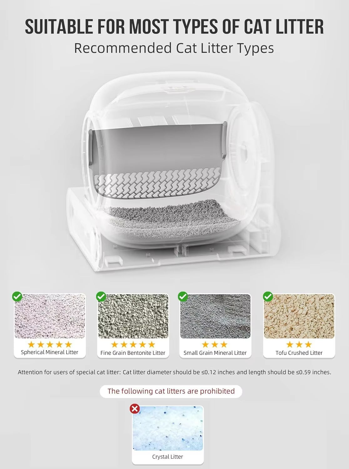 Premium Katzentoilette 65L Automatisch - Intelligente Selbstreinigende Katzenklo Vollverkleidung