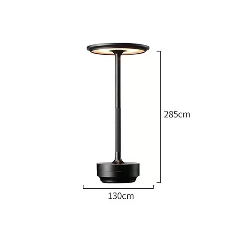 Retro Design LED Desk Lamp - Touch Control USB Rechargeable Night Light