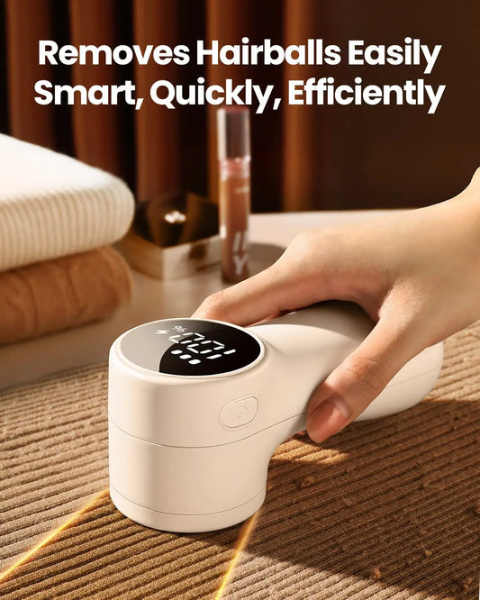 GAIATOP USB Rechargeable Fabric Shaver - Portable Clothes Lint Remover with LED Display