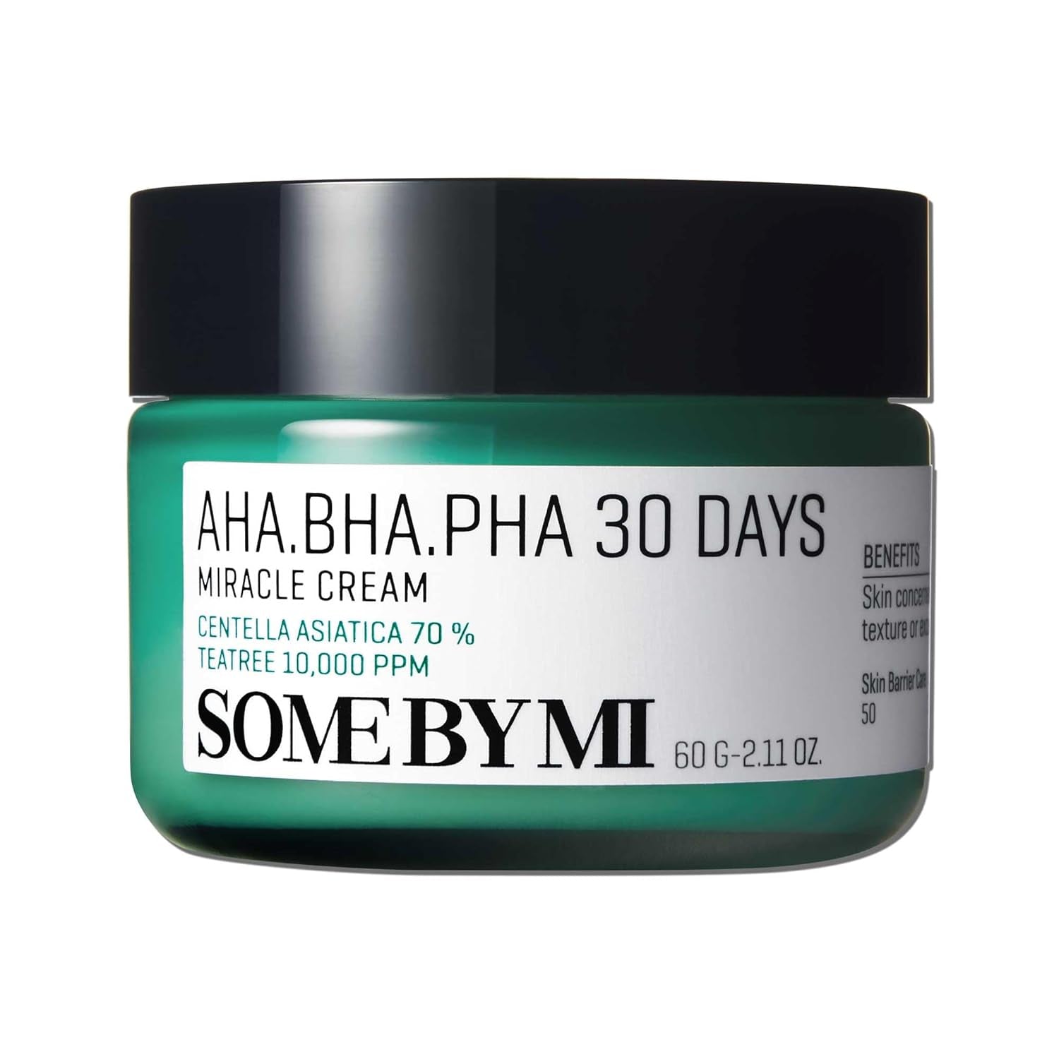 SOME by MI AHA BHA PHA 30 Days Miracle Cream – 60Ml – Milde Salicylsäure- & Centella-Creme Für Tägliche Beruhigung & Porenpflege – Koreanische Hautpflege
