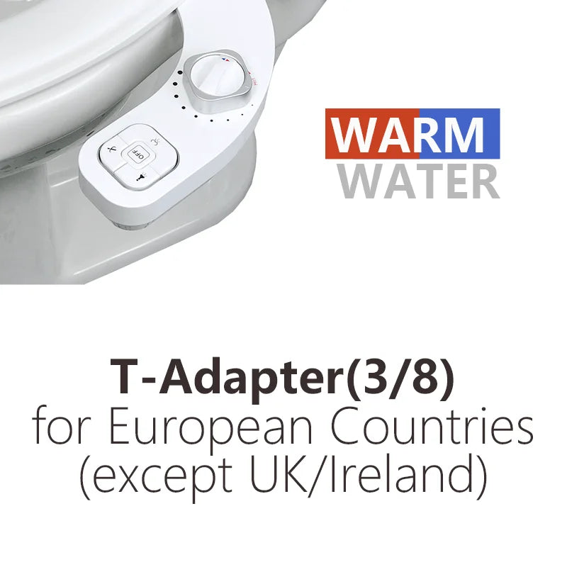 Bidetspray mit Warm- & Kaltwasserfunktion für WC – Selbstreinigend, Zwei Düsen, Einfache Installation