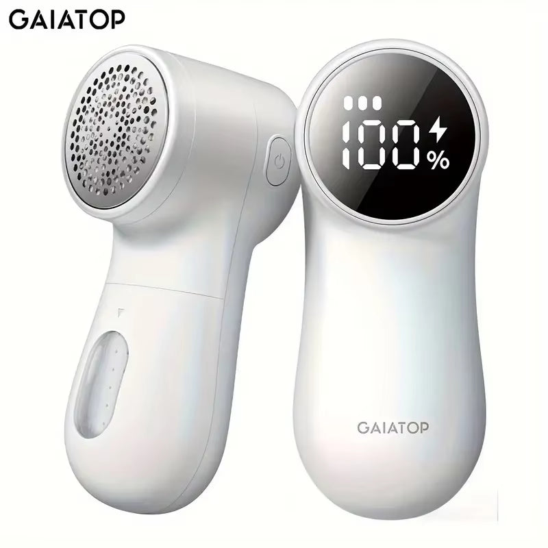 GAIATOP USB Rechargeable Fabric Shaver - Portable Clothes Lint Remover with LED Display