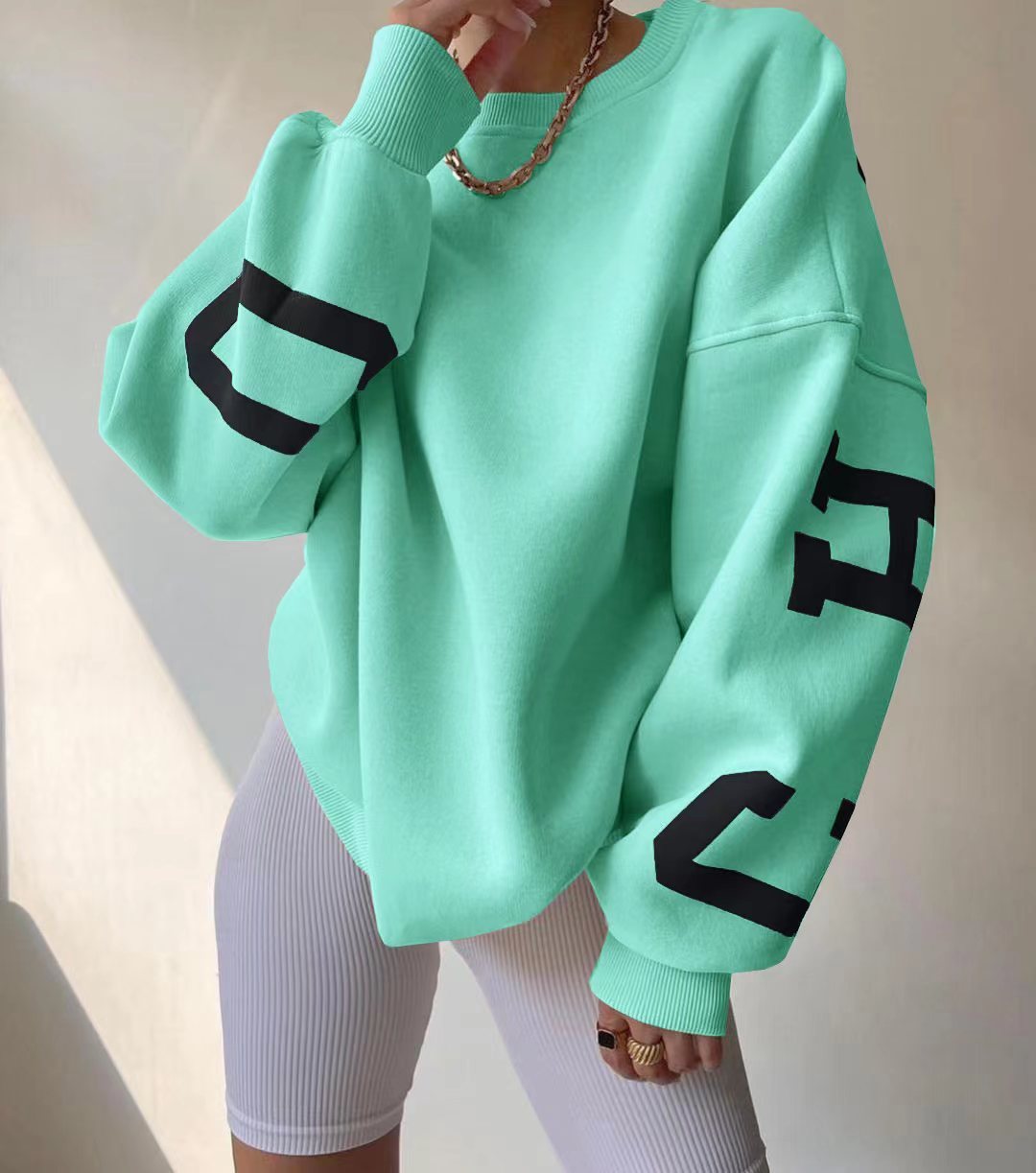 Damen Print-Sweatshirt | Dickes, bequemes Oberteil mit Muster NOOR08