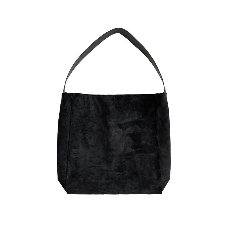 Damen Wildleder Tote – Vintage Schultertasche groß für Herbst & Winter NOOR08