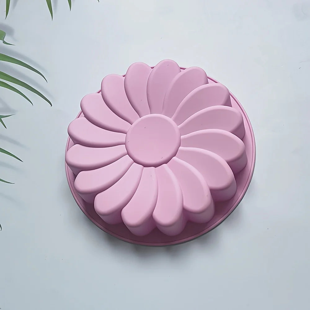 Sunflower Silicone Baking Mold - Versatile Kitchen Tray for Cake, Bread & Chocolate
