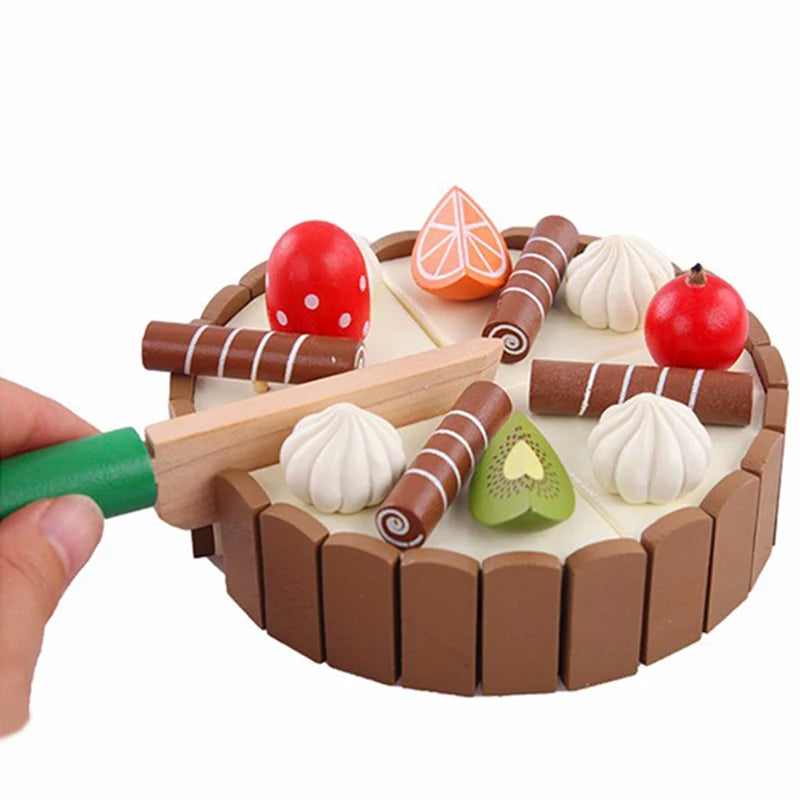 Kids' Wooden Cooking Toys: Educational Play Food Set for Baby & Toddler Birthdays