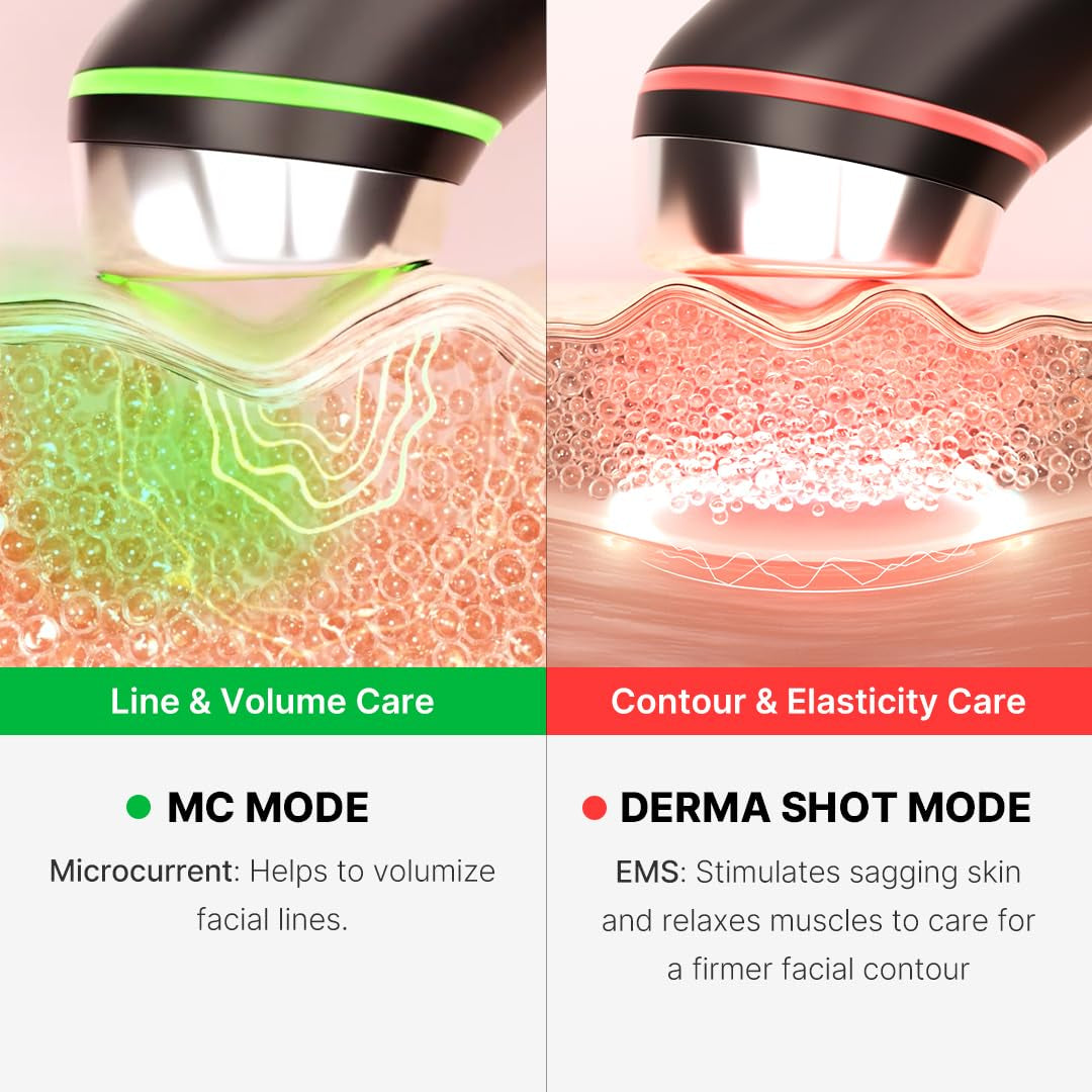 Age-R Booster Pro – 6-In-1 Total Care Led-Therapiegerät Für Verbesserte Absorption, Ausstrahlung, Elastizität, Gesichtskontur Und Porenpflege Mit 4 Modi, Professionelle Hautpflege