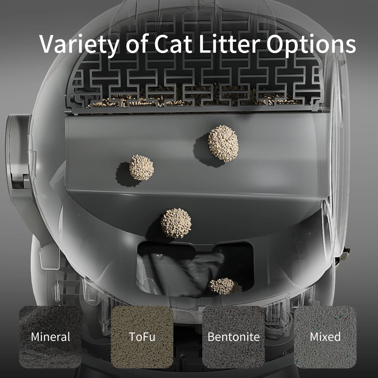 Roboter Katzentoilette Automatisch - Selbstreinigende Katzenklo für Mehrkatzenhaushalt mit APP-Kontrolle