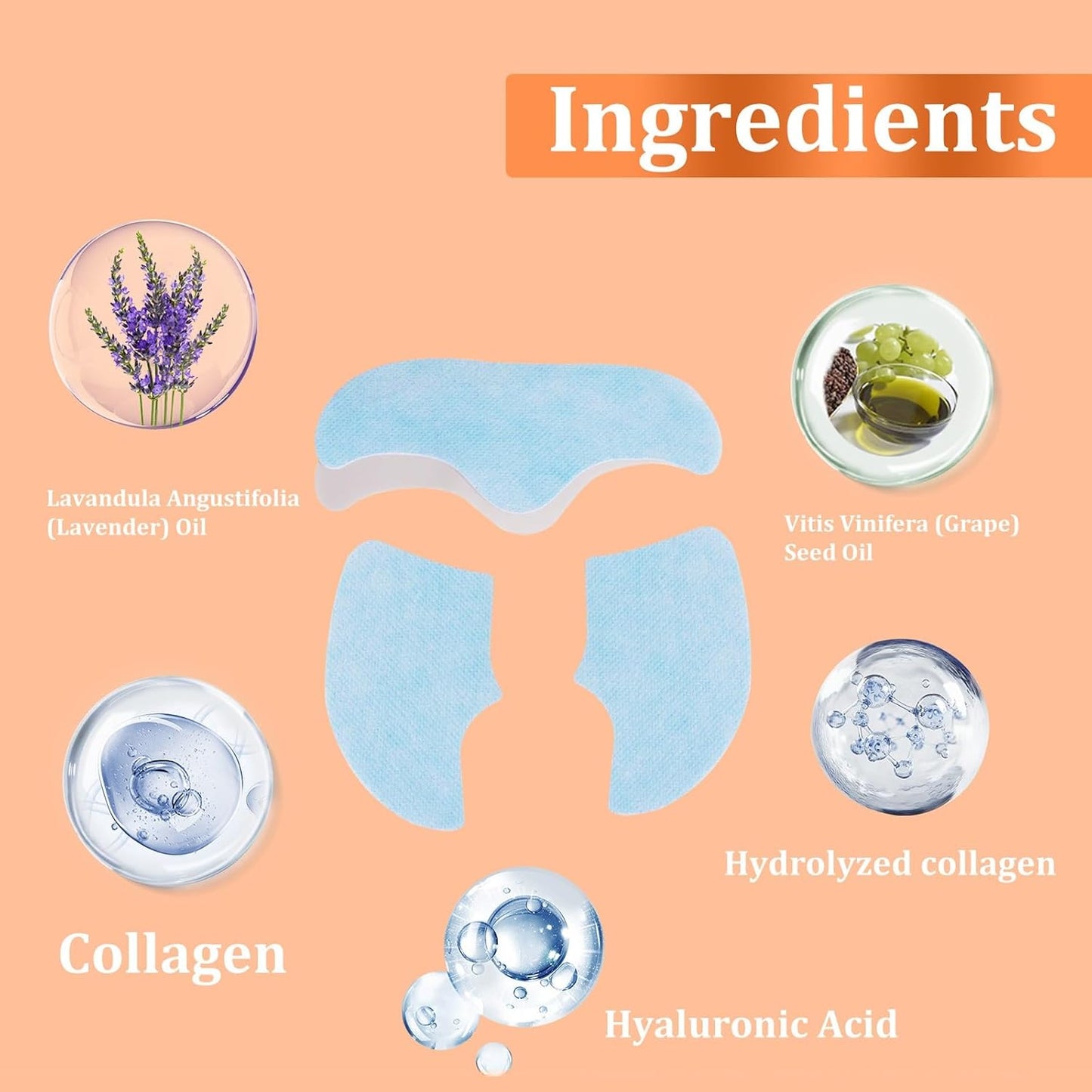 Collagen Film Maske Auflösend, Kollagen Film Straffende Mask Löslich, Hydrolysiertes Collagen Pflaster Aus Korea, Kollagensfilme Patches, Koreanische Gesichtsmaske Löslicher Kollagenfilm(3 BOX = 9 PAI