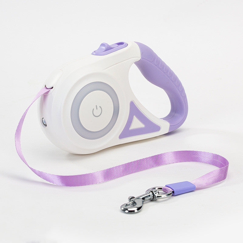 Automatische Hundeleine mit Licht & Halsband | Rollleine für kleine & mittlere Hunde NOOR08