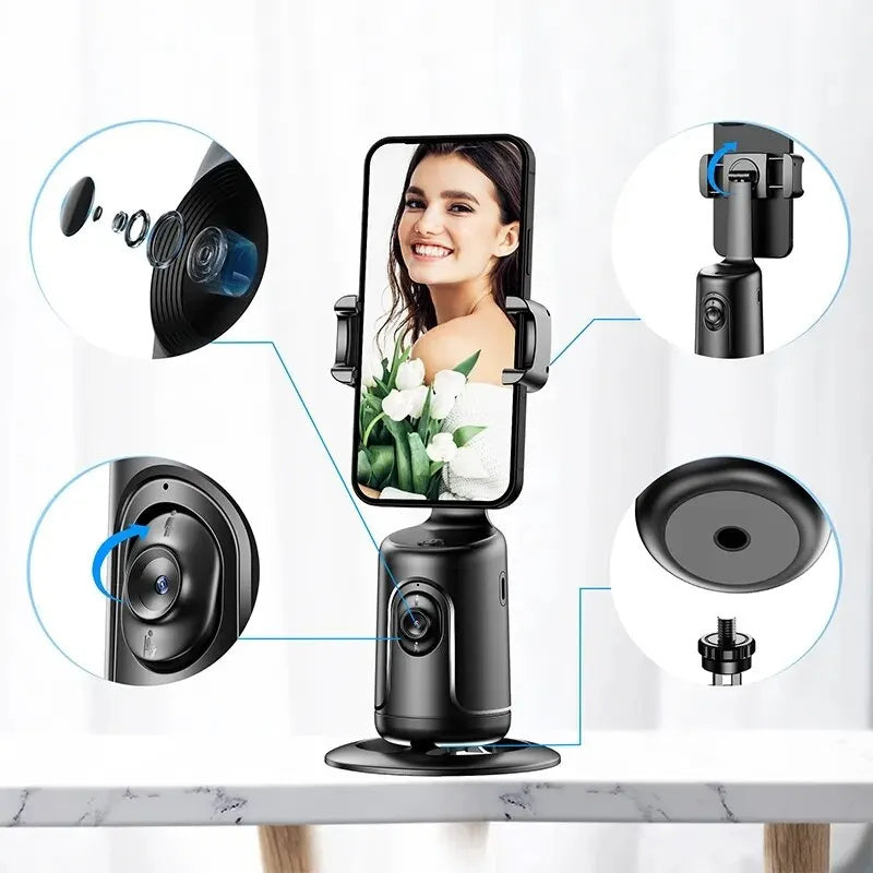 360° Auto Face Tracking Gimbal | KI-gesteuerte Smartphone-Halterung NOOR08