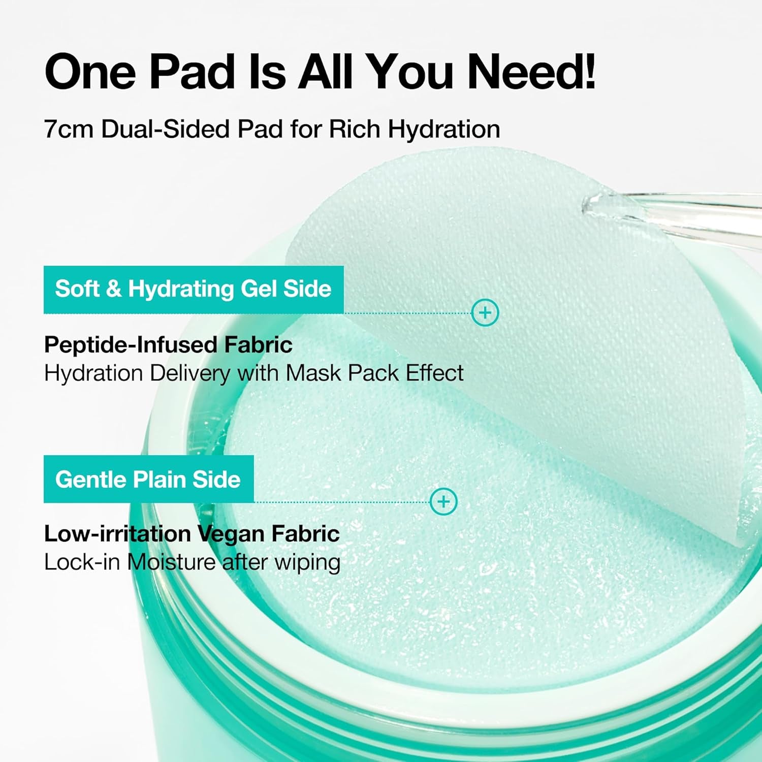 Anua PDRN 100 Hyaluronsäure Glow Pad, Glühende Koreanische Gesichtspflege Für Die Tägliche Hautpflege Und Make-Up-Vorbereitung, Doppelseitiges Tonerpad Für Strahlende Haut Und Tiefe Hydratation (180