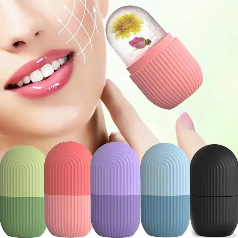 Silicone Ice Facial Massager Ball - Beauty Lifting Eye Roller Acne Treatment Tool