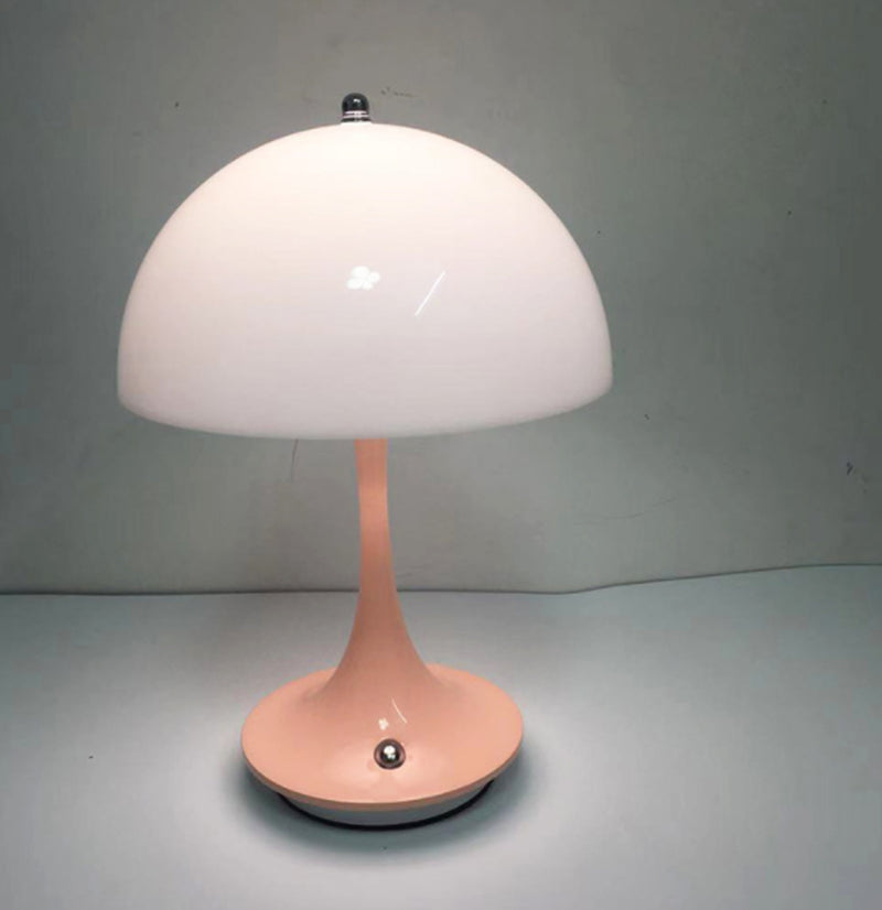 Nordic Style Rechargeable Table Lamp - Retro Design Bedside Study Light" "Scandinavian Retro Table Lamp - Rechargeable Decorative Bedside Light