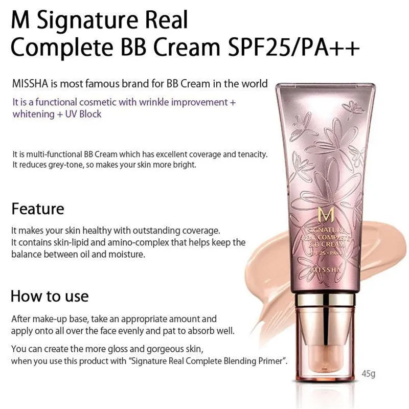 K-Beauty MISSHA M Perfect Cover BB Cream SPF 42 PA+++ | All-in-One Foundation Alternative