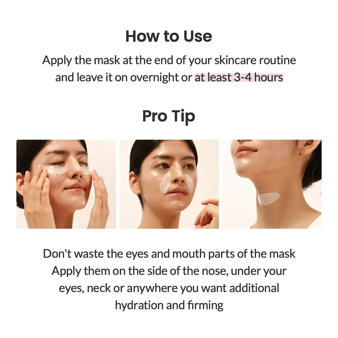 K-Beauty Bio-Collagen Real Deep Mask (4-Pack) | Overnight Hydrogel for Pore, Elasticity & Hydration
