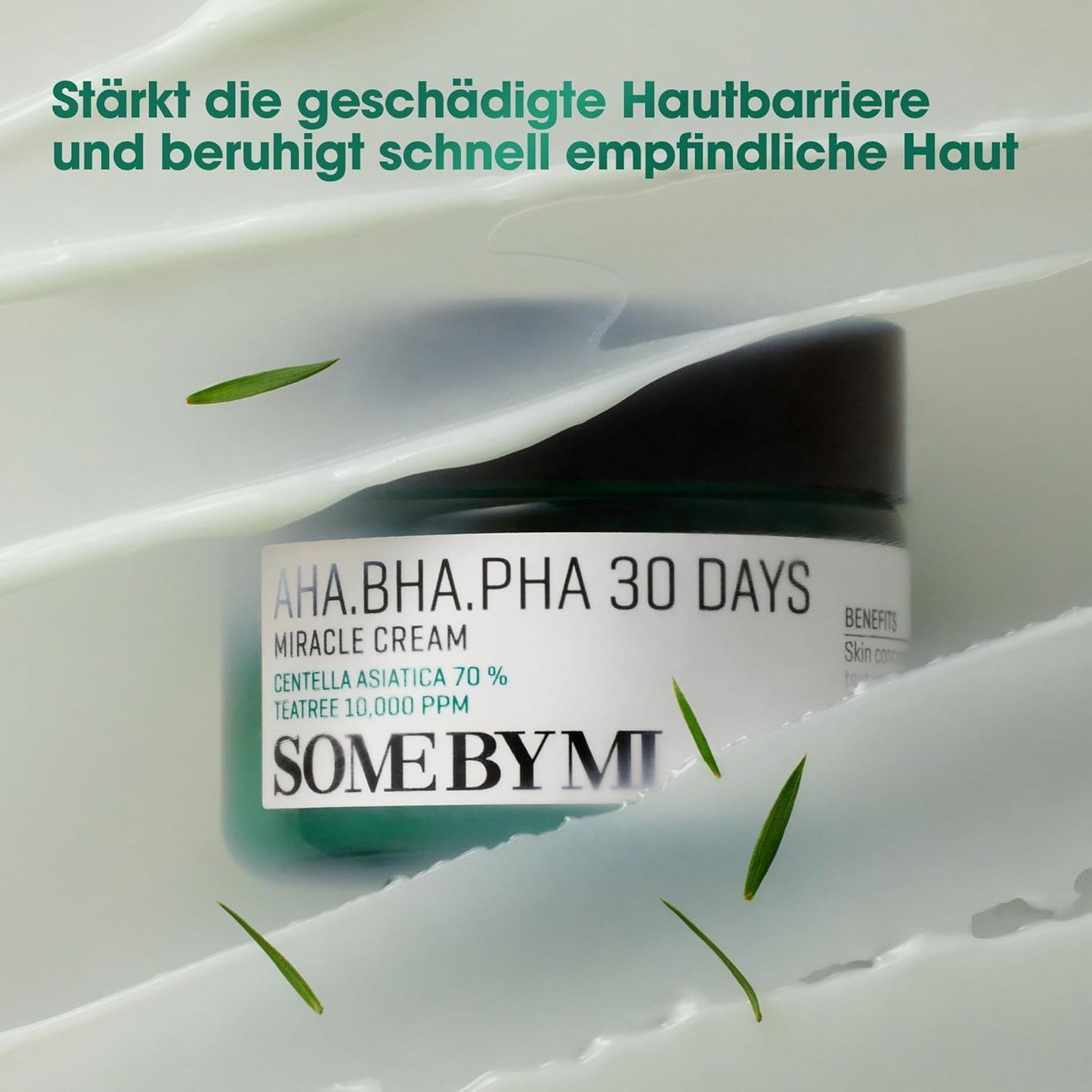 SOME by MI AHA BHA PHA 30 Days Miracle Cream – 60Ml – Milde Salicylsäure- & Centella-Creme Für Tägliche Beruhigung & Porenpflege – Koreanische Hautpflege